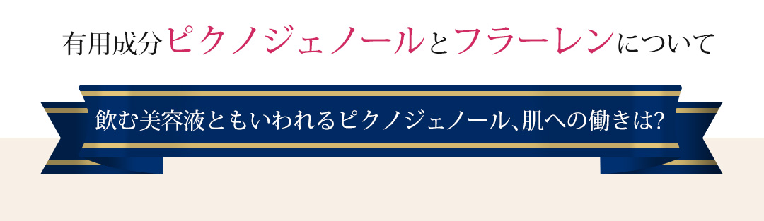 有効成分ピクノジェノールとフラーレンについて